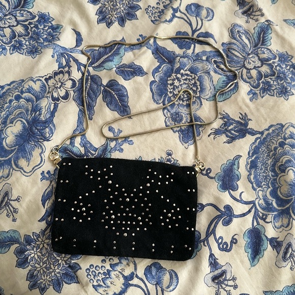 Free People suede studded cross body bag - Picture 1 of 9